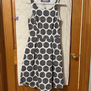 White House Black Market Monochrome Circle Dress